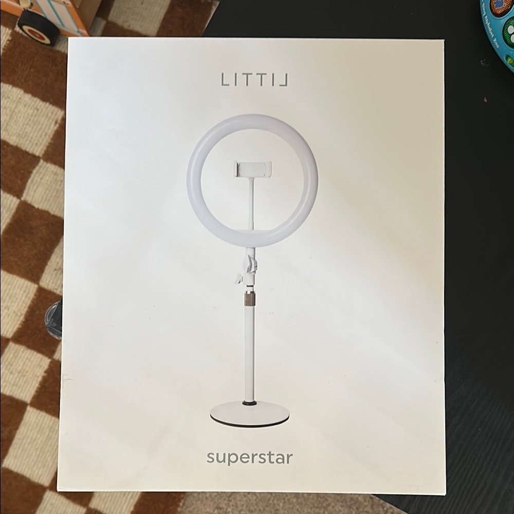 Superstar Ring Light with Stand - White (New in box)